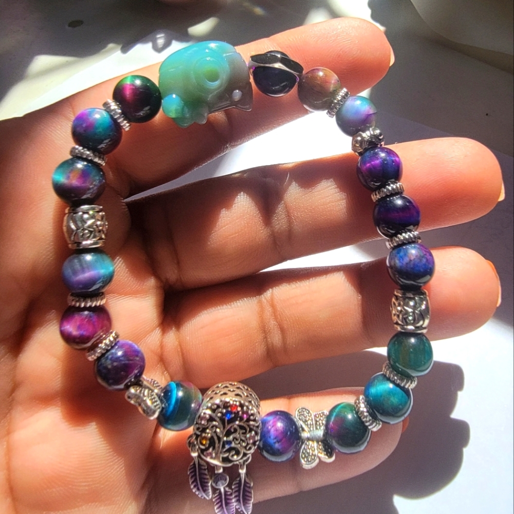 Galaxy Tiger Eyes Bracelet Stone